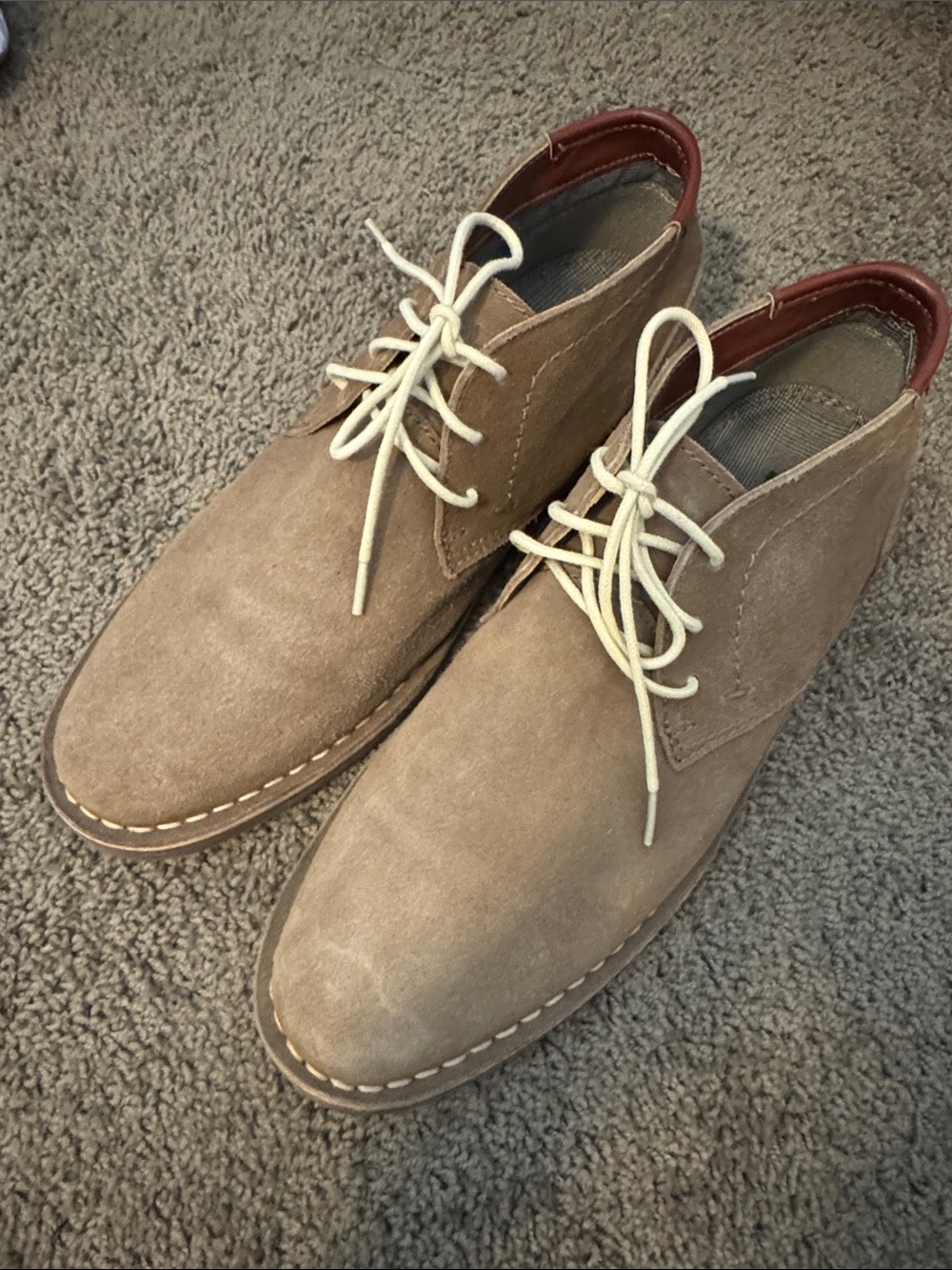 Kenneth Cole reaction-Men's Suede Chukka Boots - Taupe